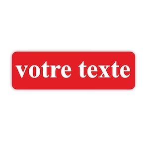 Sticker Sticker Uw gepersonaliseerde rode tekst voor decoratie