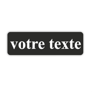 Sticker Sticker Uw gepersonaliseerde zwarte tekst voor decoratie