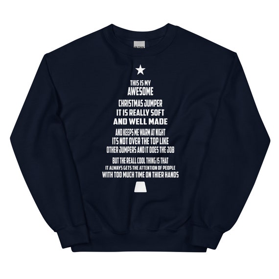 Buy My Awesome Christmas Sweatshirt Jumper Festive Xmas Sweatshirt  