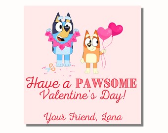 Danilo Bluey Biglietto Di San Valentino Per La Mamma – Happy Valentine's Day – Cartolina Ufficiale Con Bluey E Mamma