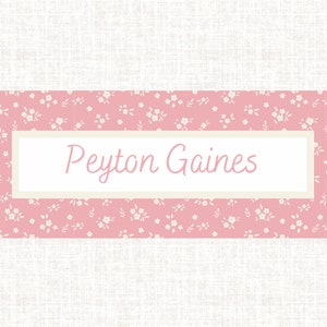 Girls Floral Sticker Labels (Set of 60)- Cups/Lunch Box/Art Supplies/Organization