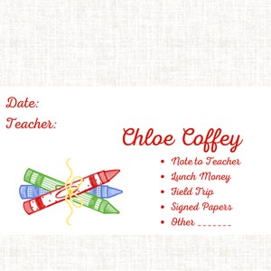 25 Personalized watercolor name school envelopes | watercolor | monogram | MDO | Mother&#39;s Day Out | teacher money | field trip