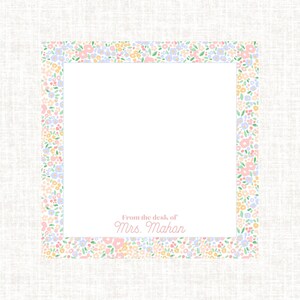 Teacher Notepad Personalized Watercolor | Teacher Appreciation Gift