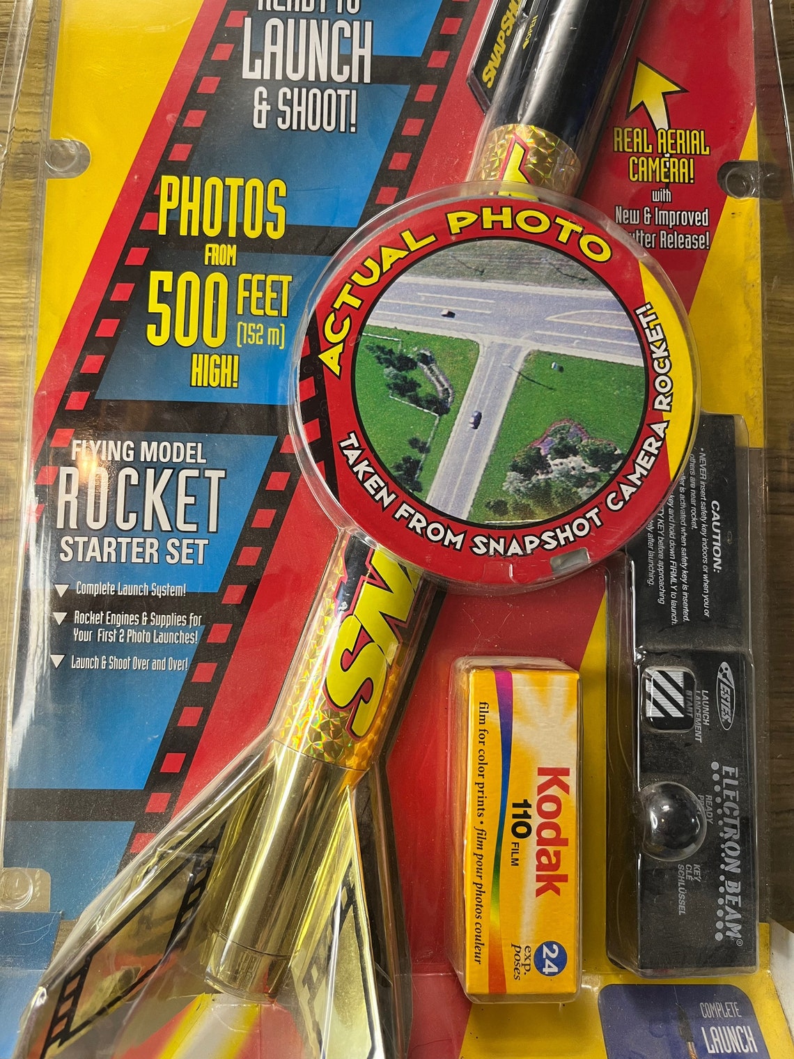 Vintage Estes Snapshot Flying Model Rocket Camera, Photos, 500 Ft Film