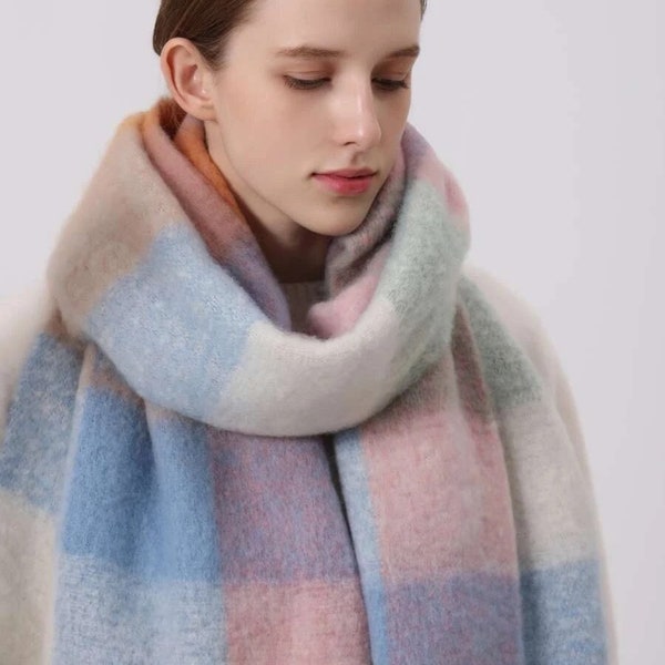 Solid Color Fringe Scarf