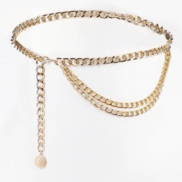 Gold Chain Belt Etsy