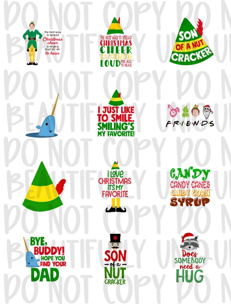 Elf 2 Inch Cardstock Round - Etsy