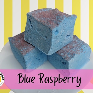 Blue Raspberry Gourmet Marshmallows – Jumbo handgemaakte 3-pack (~6oz)