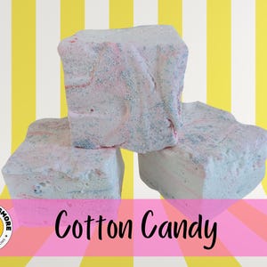 Cotton Candy Gourmet Marshmallows – Jumbo handgemaakte 3-pack (~6oz)