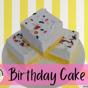 Birthday Cake Gourmet Marshmallows | Handcrafted Marshmallows | Homemade Artisan Treats for Hot Chocolate and S&#39;mores | Premium Gelatin