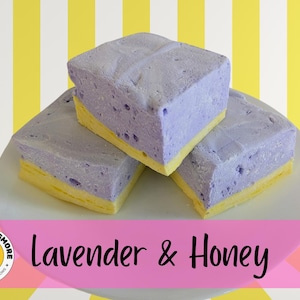 Lavendel-honing-gourmet-marshmallows – Jumbo handgemaakte 3-pack (~6oz)