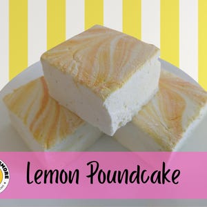 Lemon Pound Cake Gourmet Marshmallows – Jumbo handgemaakte 3-pack (~6oz)