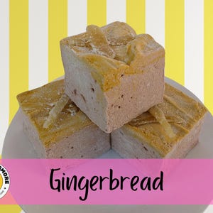 Gingerbread Gourmet Marshmallows – Jumbo Handcrafted 3-Pack (~6oz)