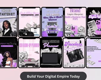 Digital Product PLR Bundle | Editable Canva Templates + Resell Rights | TikTok Business eBooks & Passive Income Kit