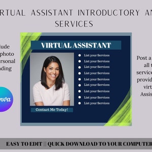 Virtual Assistant Introductory and Services | VA Services | Virtual Assistant Templates