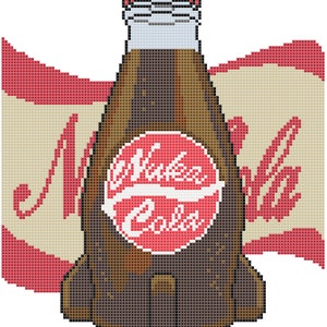Schema punto croce Nuka Cola *SOLO MODELLO*