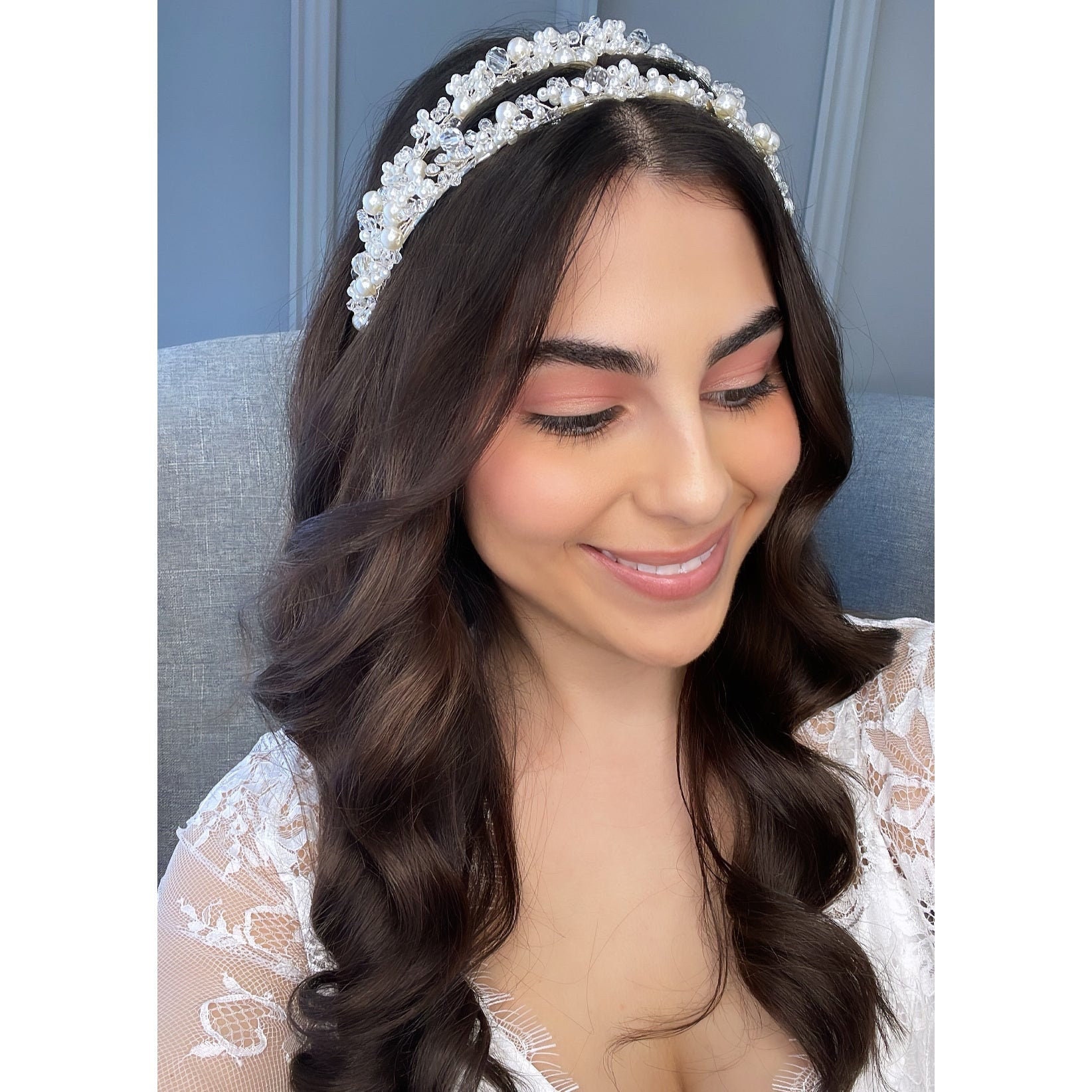Handmade Pearl Bridal Headpiece Wedding Headband Bridal Hair - Etsy