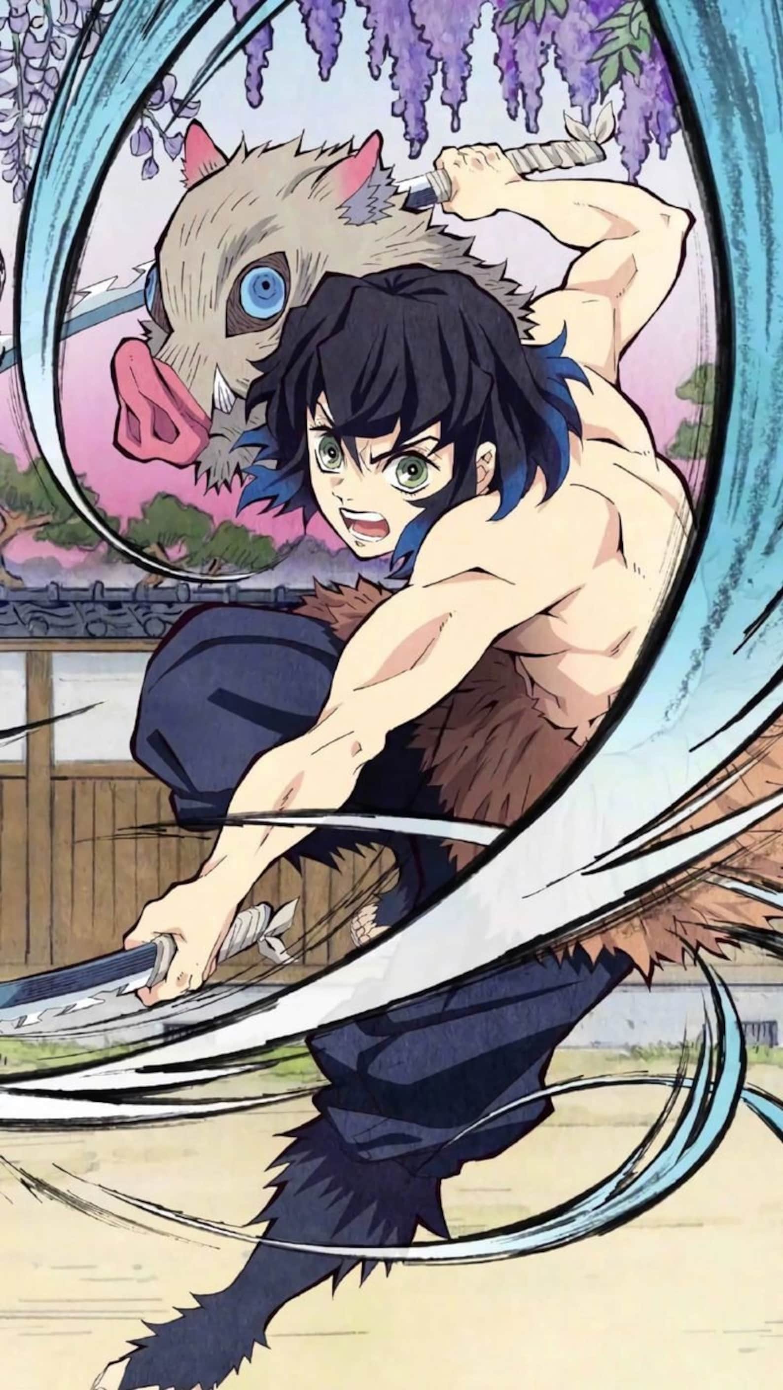 Inosuke Demon Slayer Anime Hot/cold Tumbler - Etsy