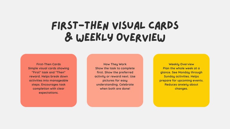 Autism Daily Routine Kit | Visual Schedule, Neurodivergent Calm Tools ...