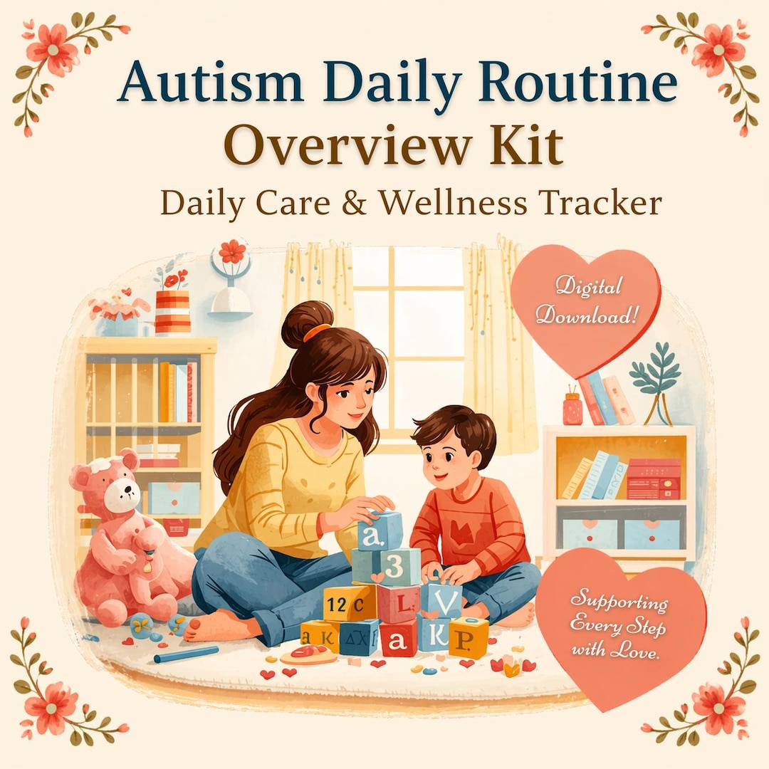Autism Daily Routine Kit | Visual Schedule, Neurodivergent Calm Tools ...