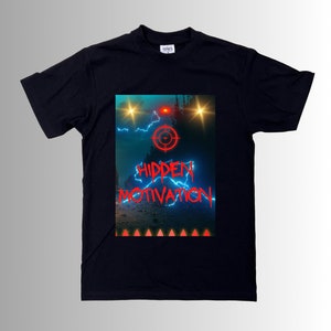 Hidden motivation T-shirt bullseye tshirt lightning T-shirt target T-shirt