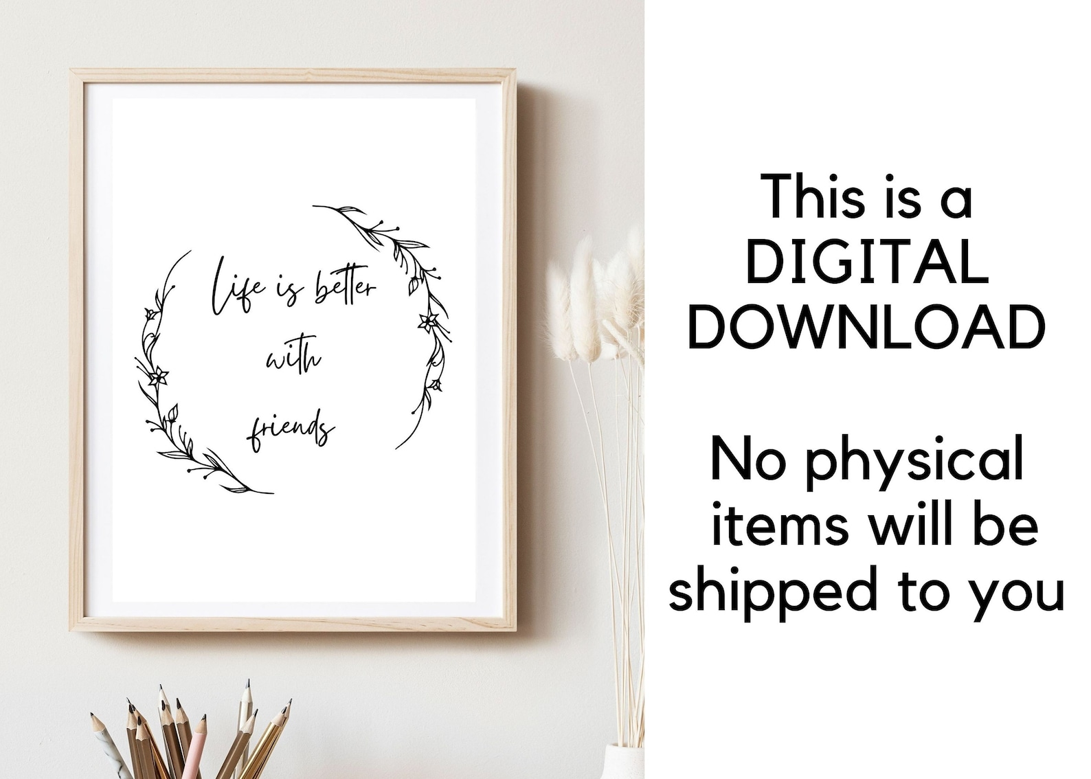 Friends Printable Printable Wall Art Friends Day Wall Art Digital ...