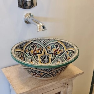 Moroccan Sinks: A Unique and Elegant Addition to Your Home , ceramic sink , moroccan sink,handmade ceramic,handmade wash bassin