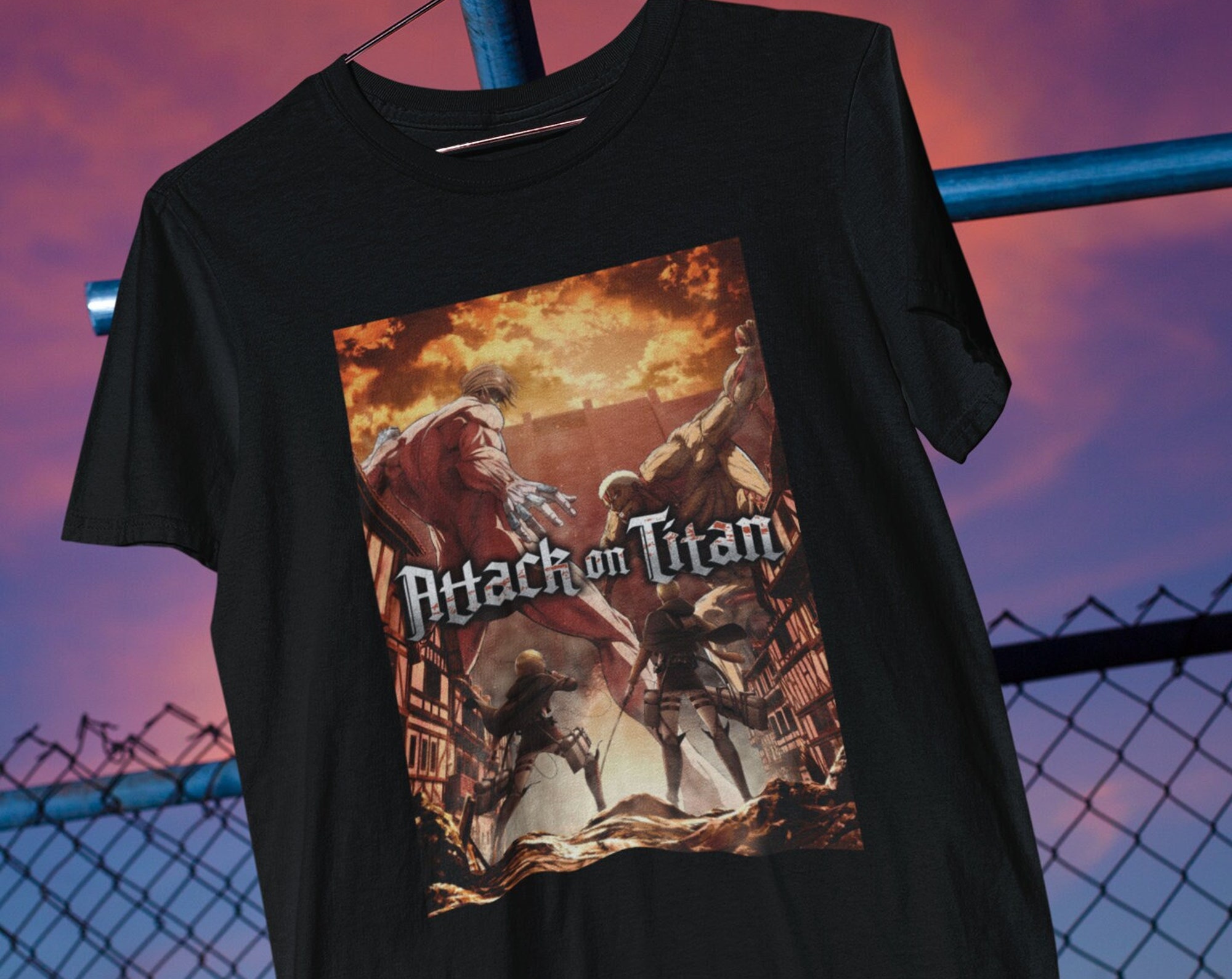 Discover Unisex Attack on Titan shirt, Eren Yeager, Levi Ackerman, Mikasa ackerman, anime shirt, aot shirt, attack on titan merch, armin arlert