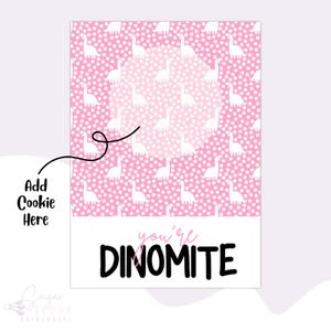 You’re Dinomite Cookie Card – 13x18 & 90x12 | Druckbare Cookie Karte | Geschenkkarte | Valentinstag