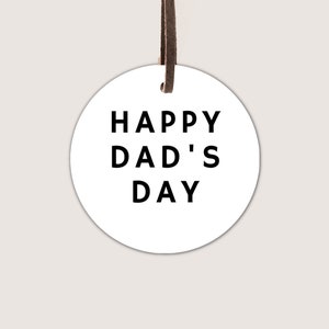 2” & 2.5” Happy Dad’s Day Gift Tag | Printable Gift Tag | Cookie Tag | Father’s Day Tag | Round