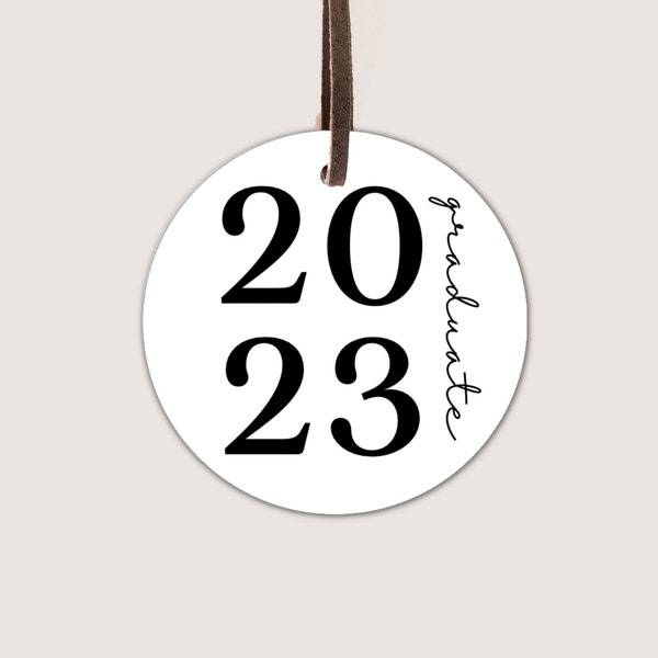 2” & 2.5” 2023 Graduate Gift Tag | Printable Gift Tag | Cookie Tag | Graduation Tag | Round