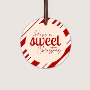 2" en 2,5" fijne kerstdagen | Afdrukbaar cadeaukaartje | Cookietag | Kersttag | Ronde tag