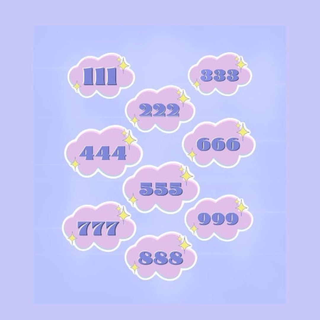 2000s Numbers Icon Sticker
