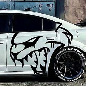 drip bloody cat aggressive distressed usa Graphics honeycomb wrap design decal 3m  Charger Challenger pack srt mopar  stripes gato