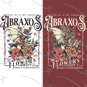 Abraxos Wyvern PNG, Throne of Glass Inspo PNG, Fantasy Book Lover Clipart, Abraxos Flower Co Design, Bookish Reader Printable