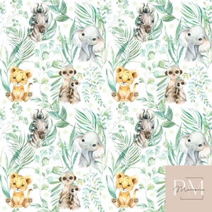 Tropical Mint Fabrics Premium Cotton Oeko-Tex image 1