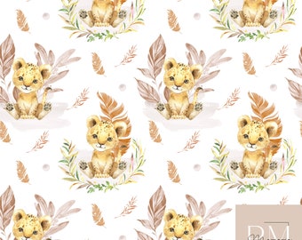 Lion Savannah fabrics - Oeko-Tex premium cotton