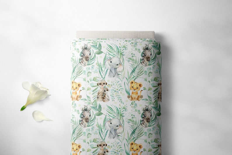 Tropical Mint Fabrics Premium Cotton Oeko-Tex image 3