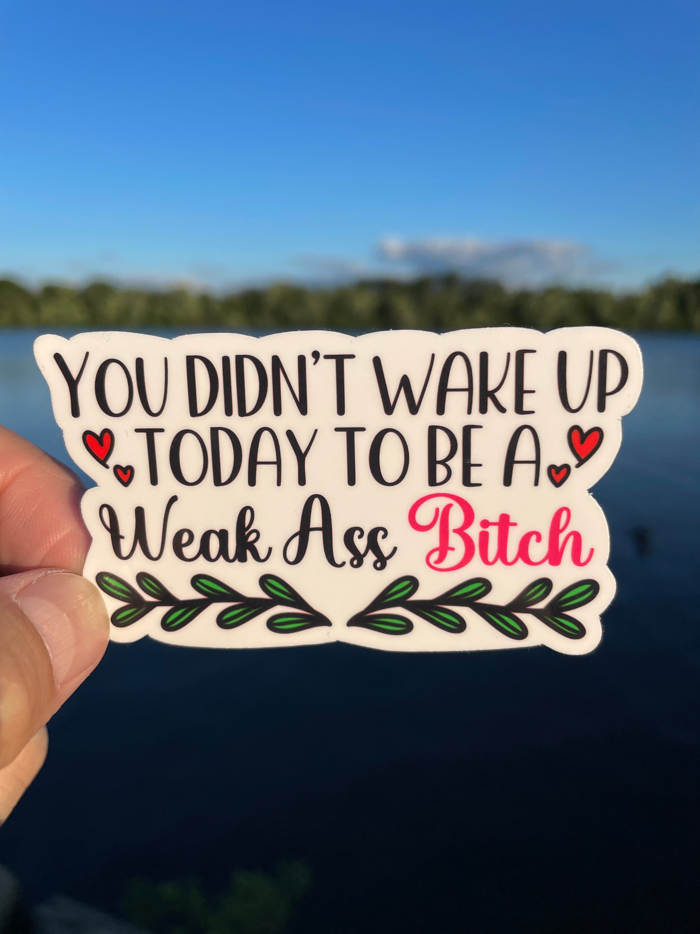 You Didn't Wake up Today to Be A Weak Ass Bitch Vinyl Etsy