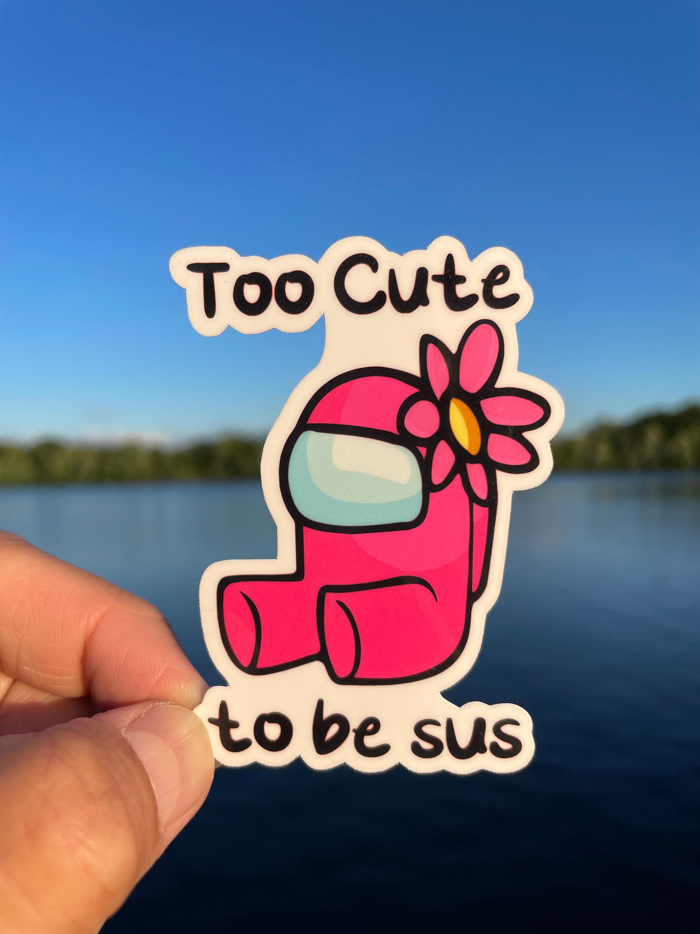 Too Cute To Be Sus Svg, Cute Pink Impostor Among Us, Funny V - Inspire  Uplift