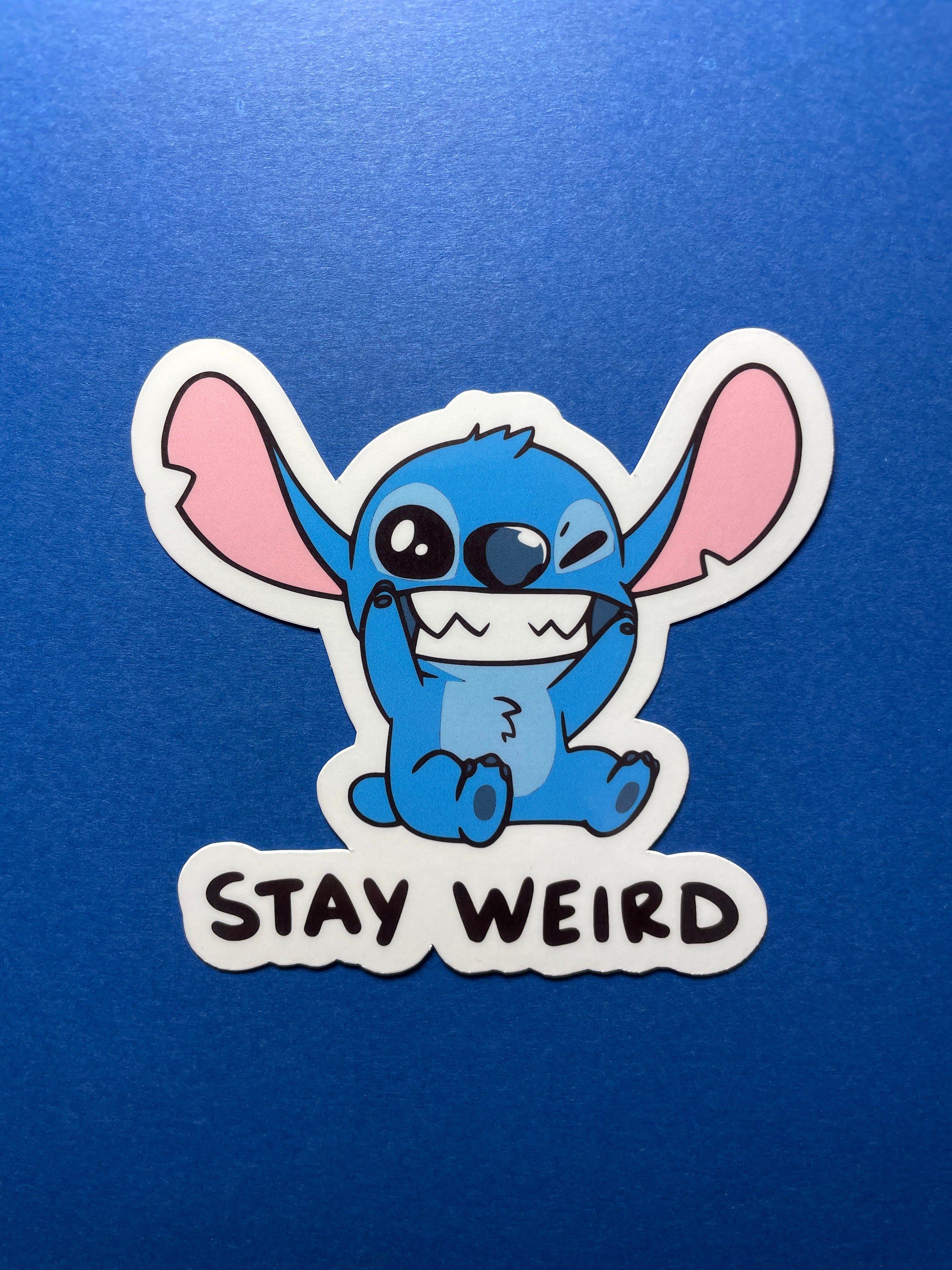 Stay Weird Funny Cat Sticker