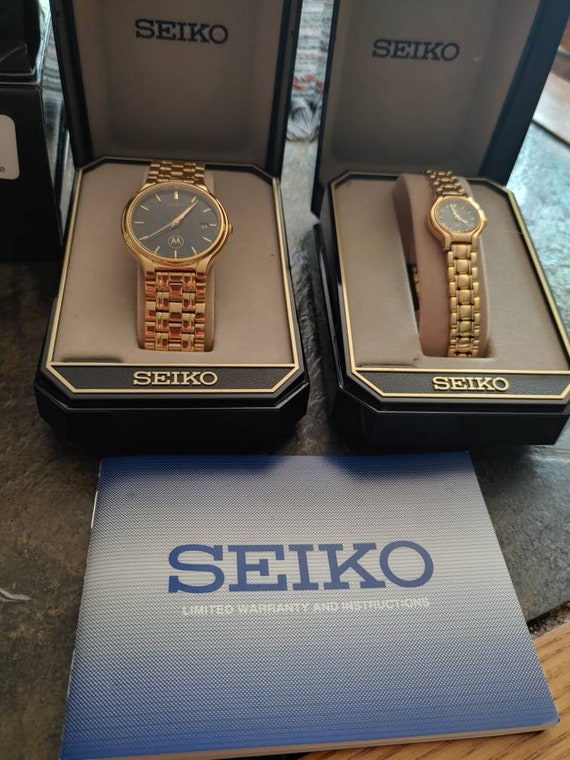 Vintage His & Hers Matching Seiko Watches - Gem