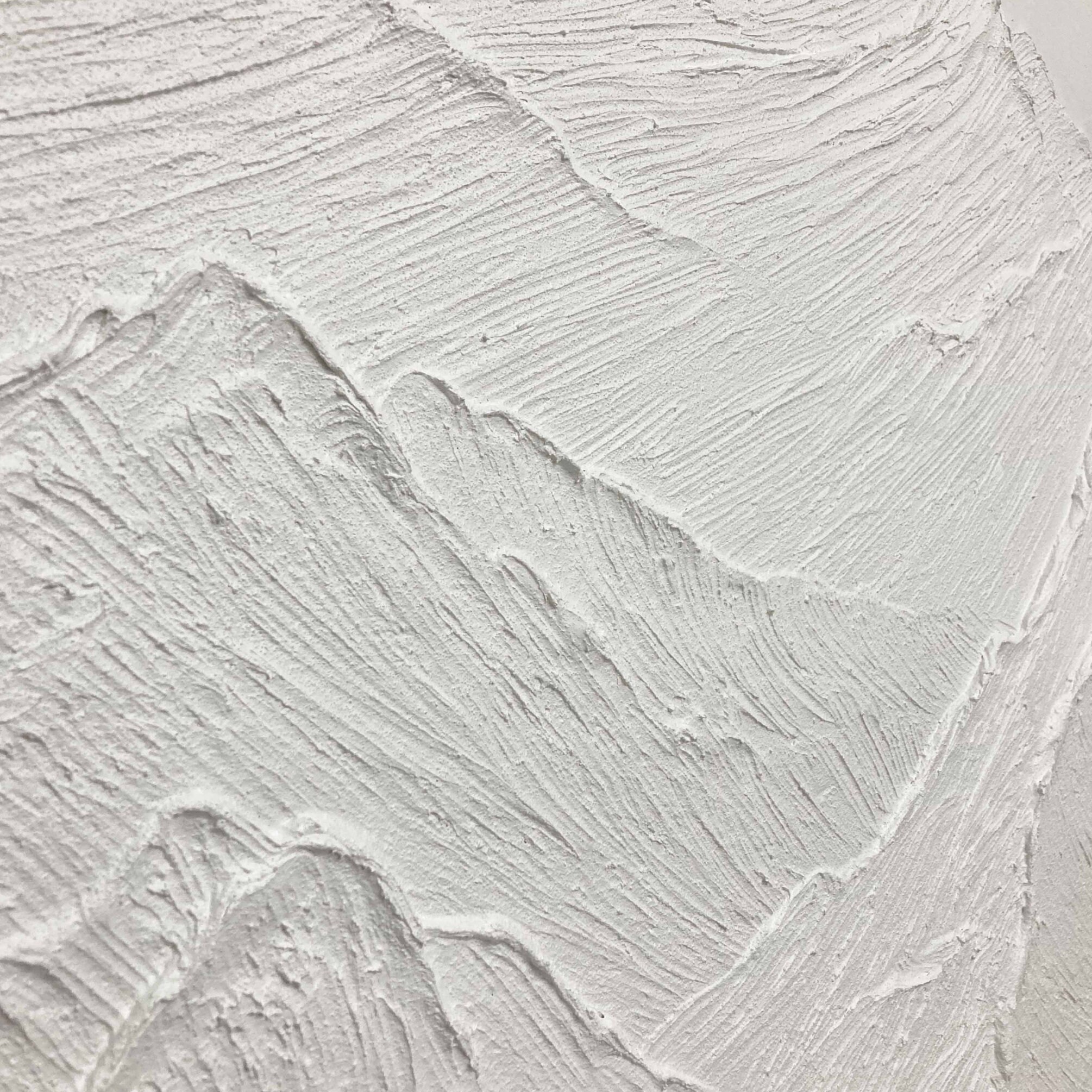 White Abstract Wall Painting White 3d Textured Wall Art Modern Abstract