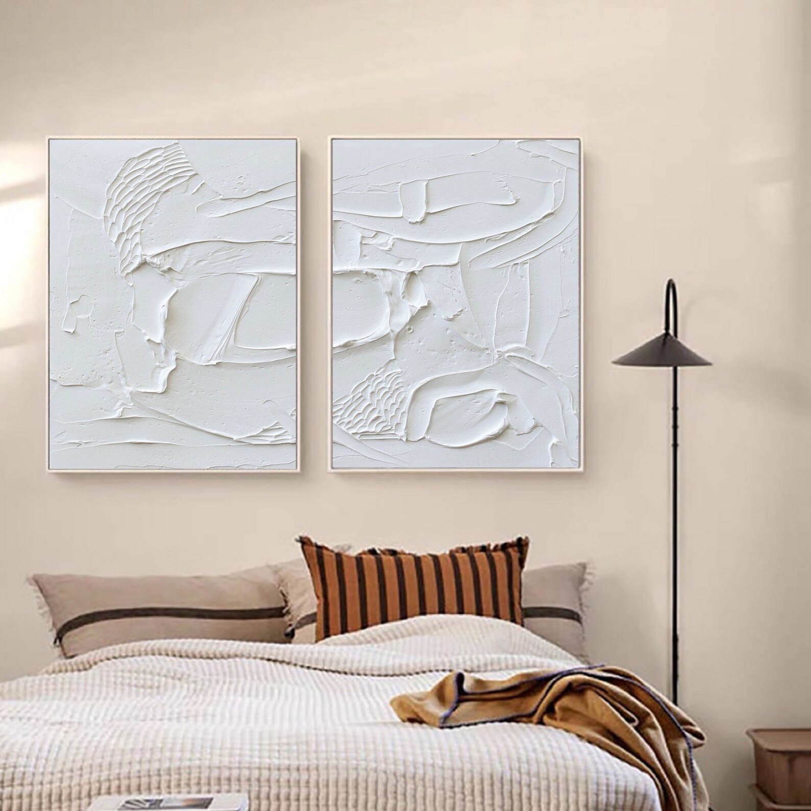 Illustration of Textured Abstract Art For A Suite Of Rooms