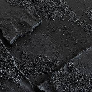 Large Black 3D Textured Art Black Textured Wall Art Black Abstract ...