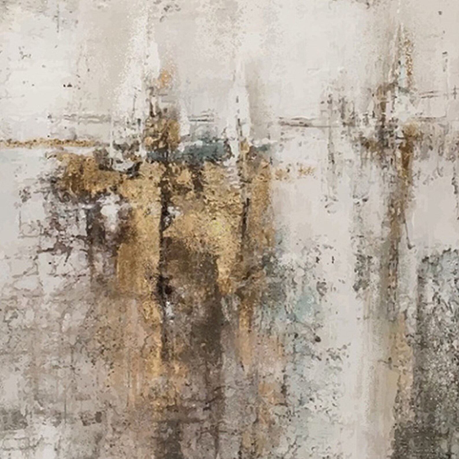 CHAOJIART Beige 3D groot gestructureerd schilderij, abstract schilderij van gips op canvas, Wabi Sabi muurkunst, minimalistische moderne wanddecoratie 60 x 90 cm binnenframe
