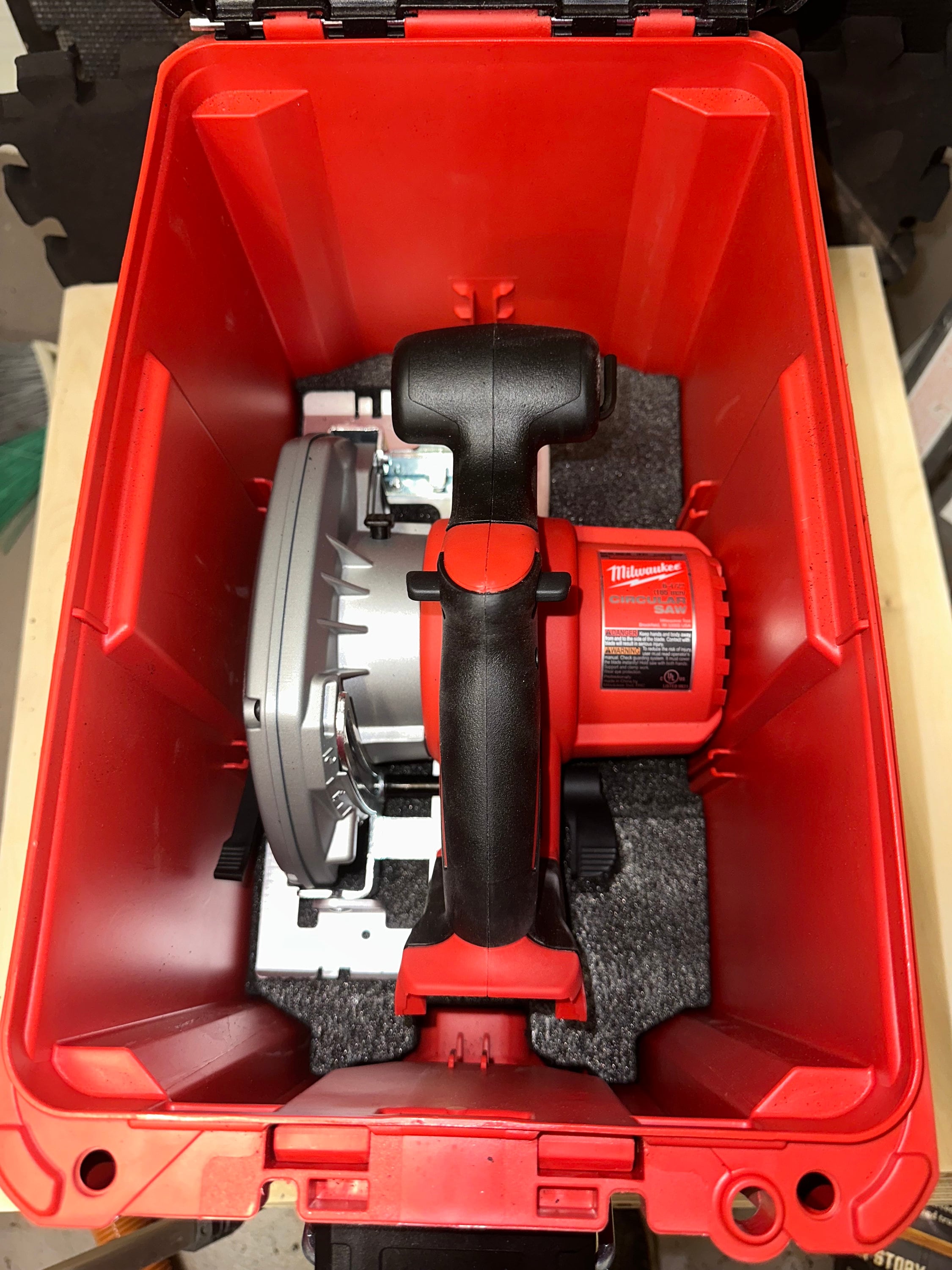 Milwaukee Packout Foam Insert Ammocan for M18 Circular Saw No