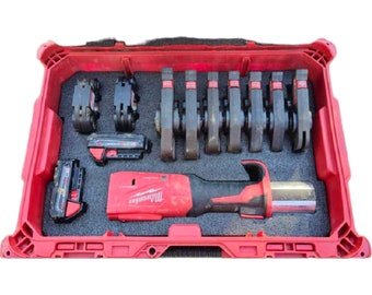 Milwaukee M18 Kraftlogik ProPress mit Streamline ACR Jaws Kaizen Schaumstoff-Einsatz für Packout