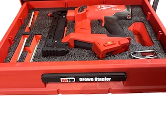 Inserto de espuma Kaizen para grapadora Milwaukee M18 Crown Packout