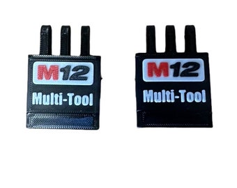 Milwaukee M12 multitool 3D-geprinte Milwaukee vergrendelsluitingen